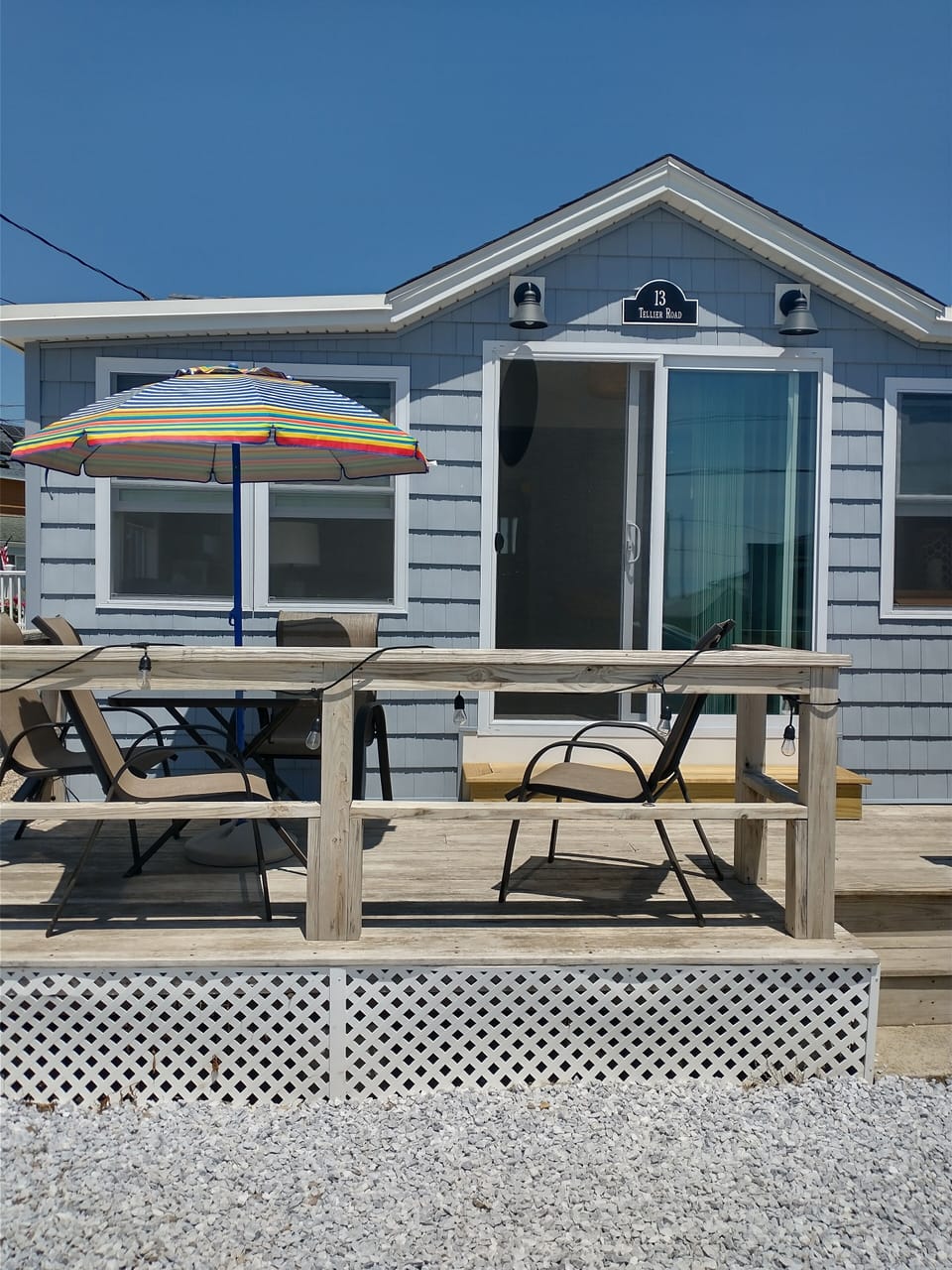 front view of cottage   new lighting 
