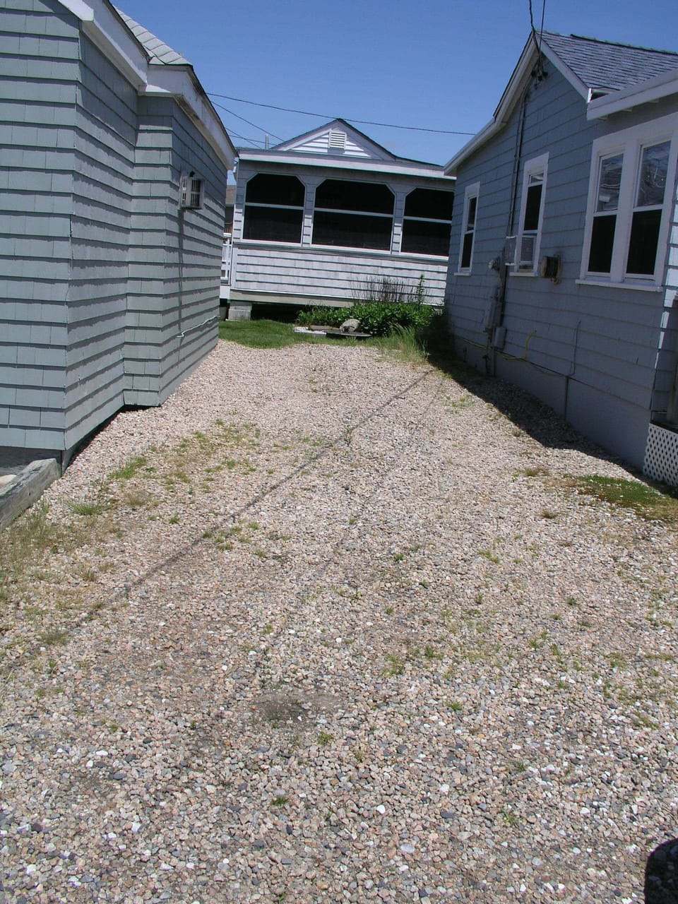 Driveway for two cars
Third car in front

