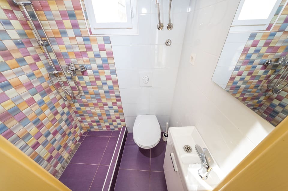 Upstairs Bathroom  with Shower