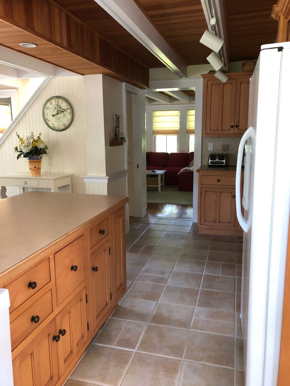 Well configured and abundant storage in this kitchen. 