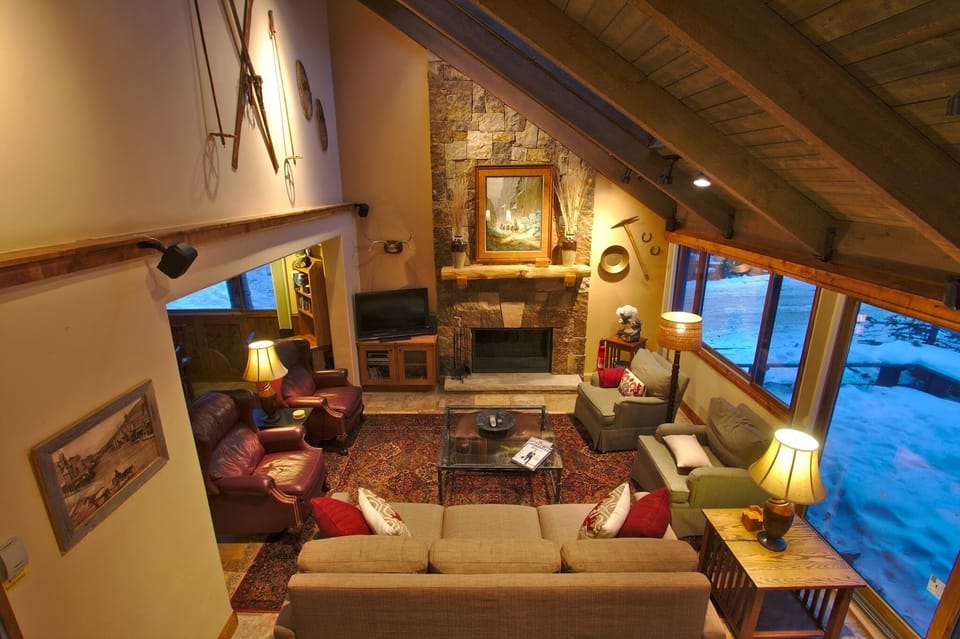 Comfortable seating with the flat screen TV, DVD, stereo and surround sound 