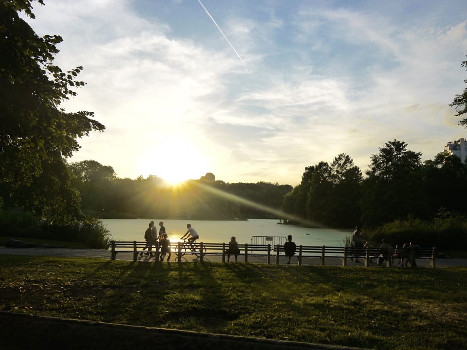 central park 7 blocks away