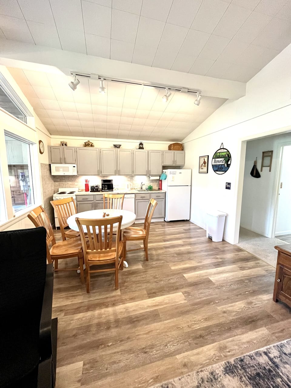 Kitchen view from living room.