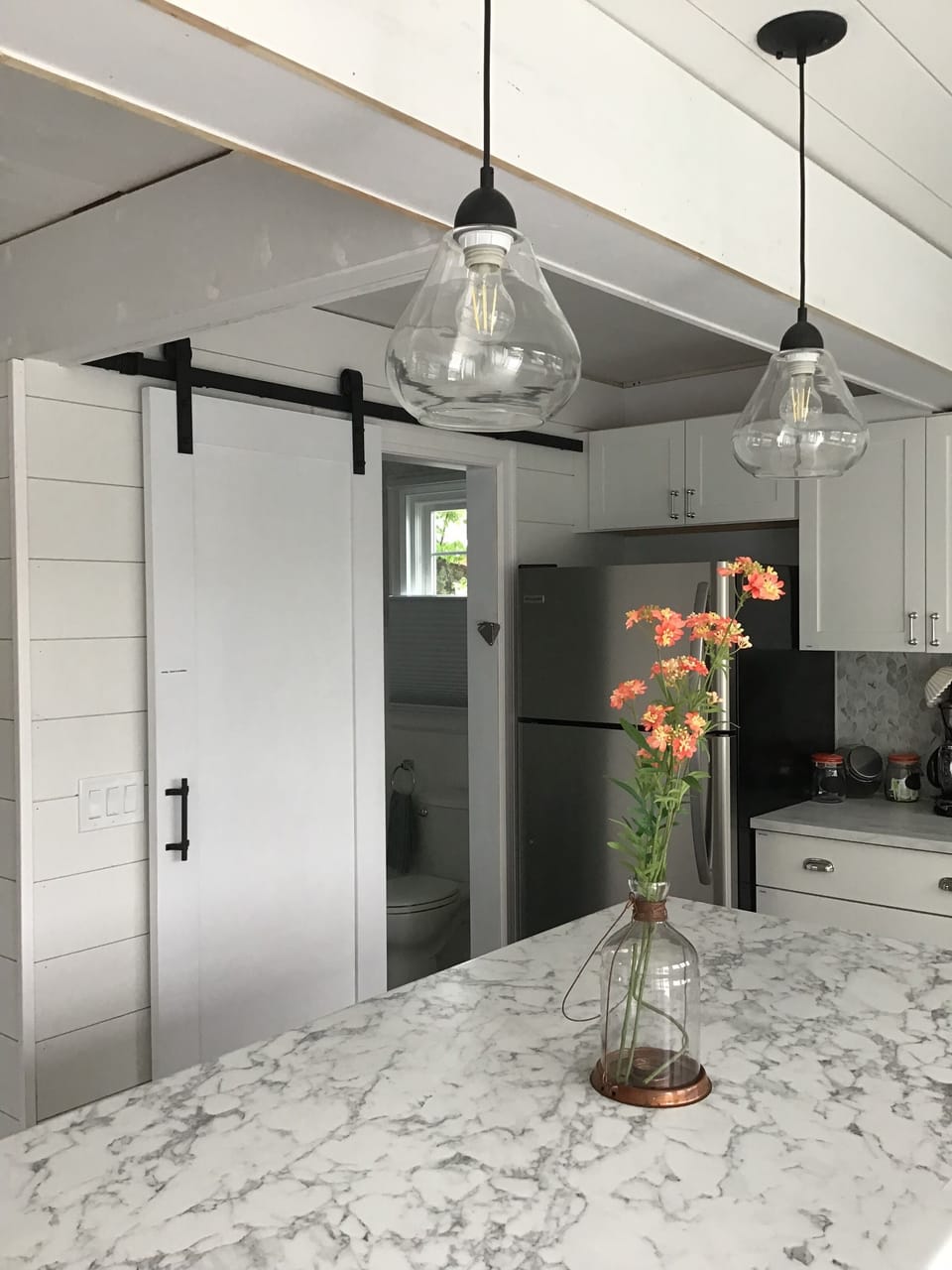 Bright and stocked kitchen