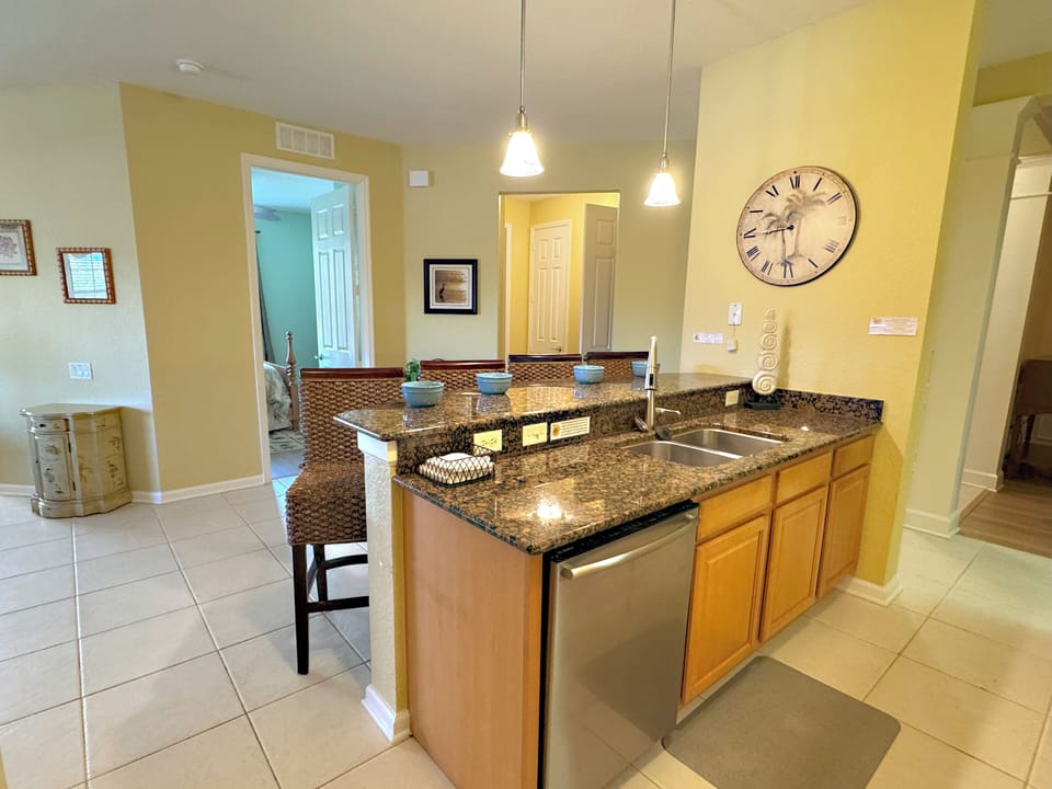 Kitchen counter with seating