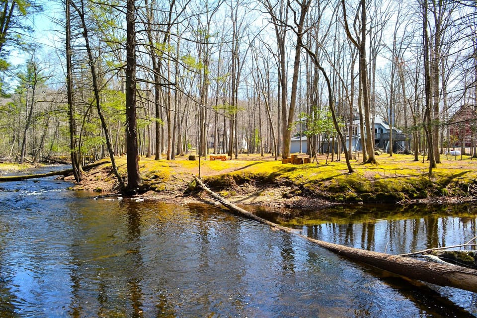 View of the house from the Creek 