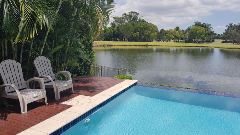 North facing infinity edge pool - great for the Queensland heat!