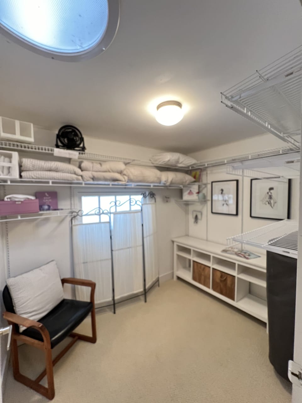 Master Welkin Closet - with a rollaway bed