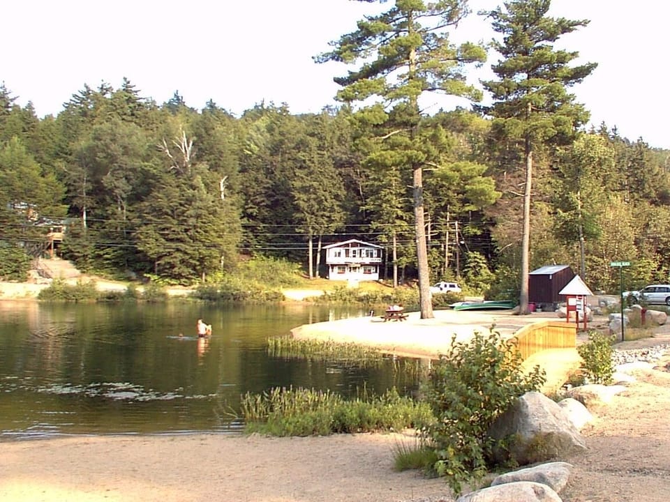 View of chalet from the beach.