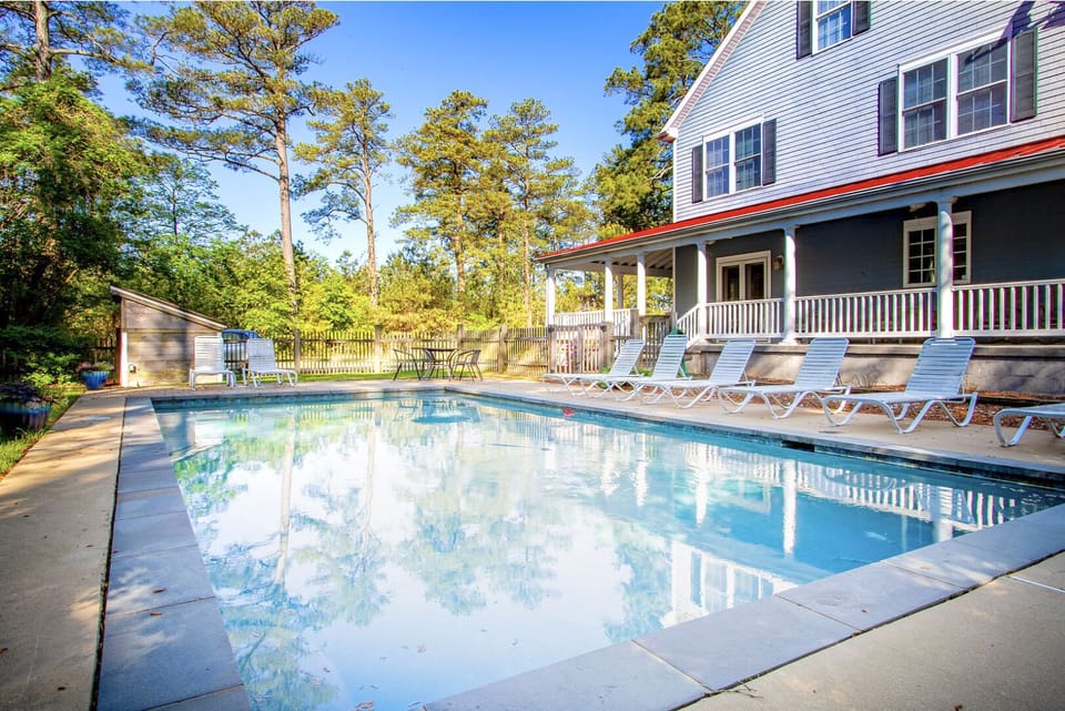 Gorgeous pool just off the kitchen /porch