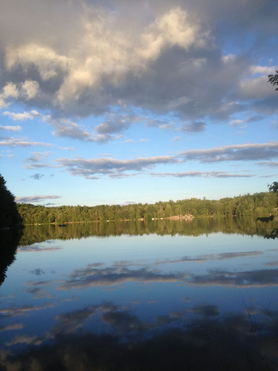 Sitting on the dock, enjoy the view