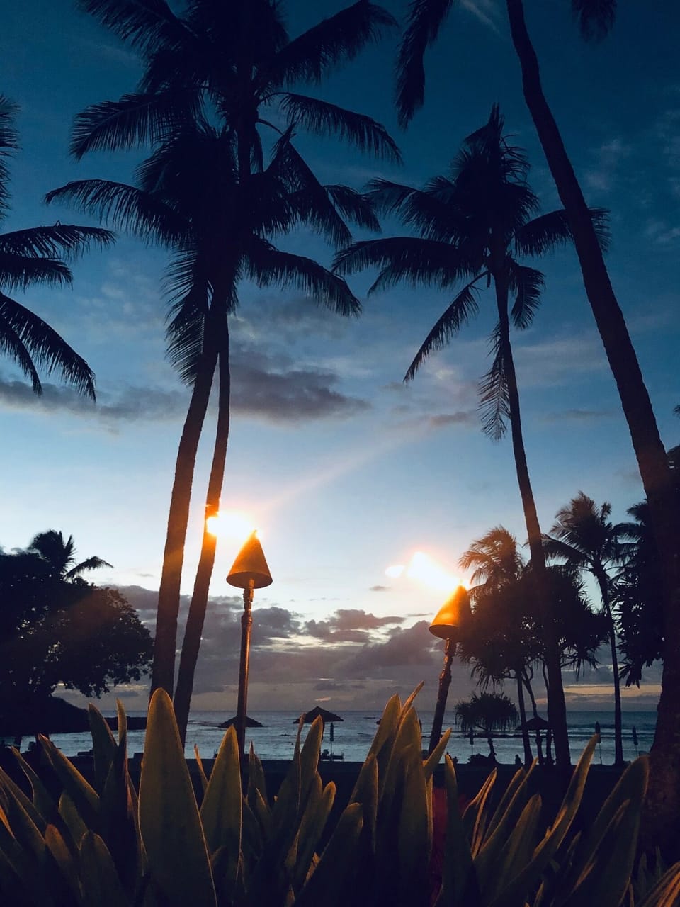 Sunset at Ocean Villa Complex
