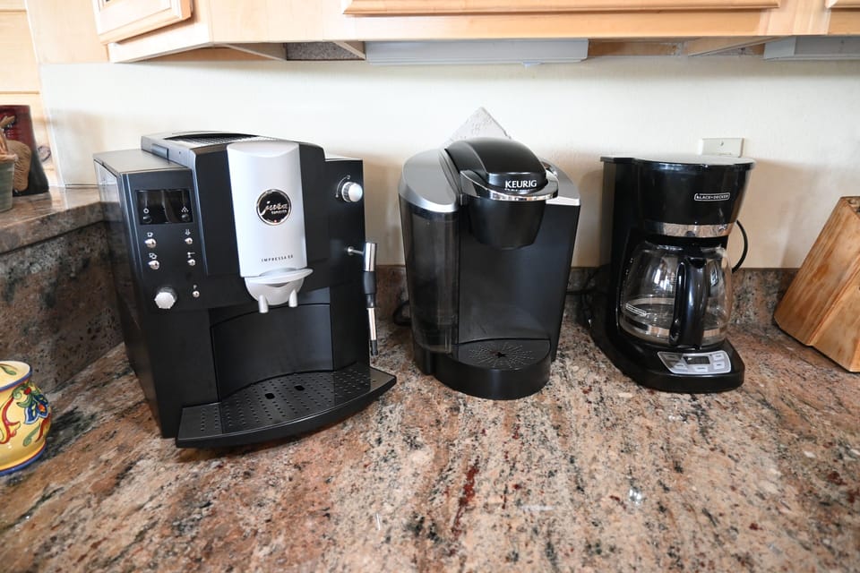 Jura, Keurig or Mr. Coffee.  The choice is yours!
