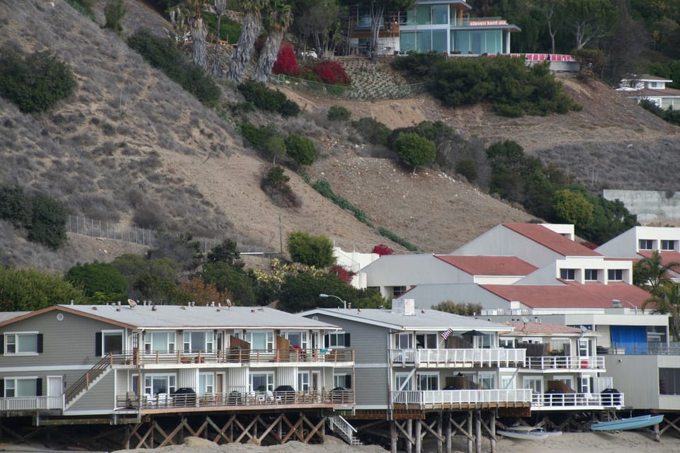 Sandy beach location