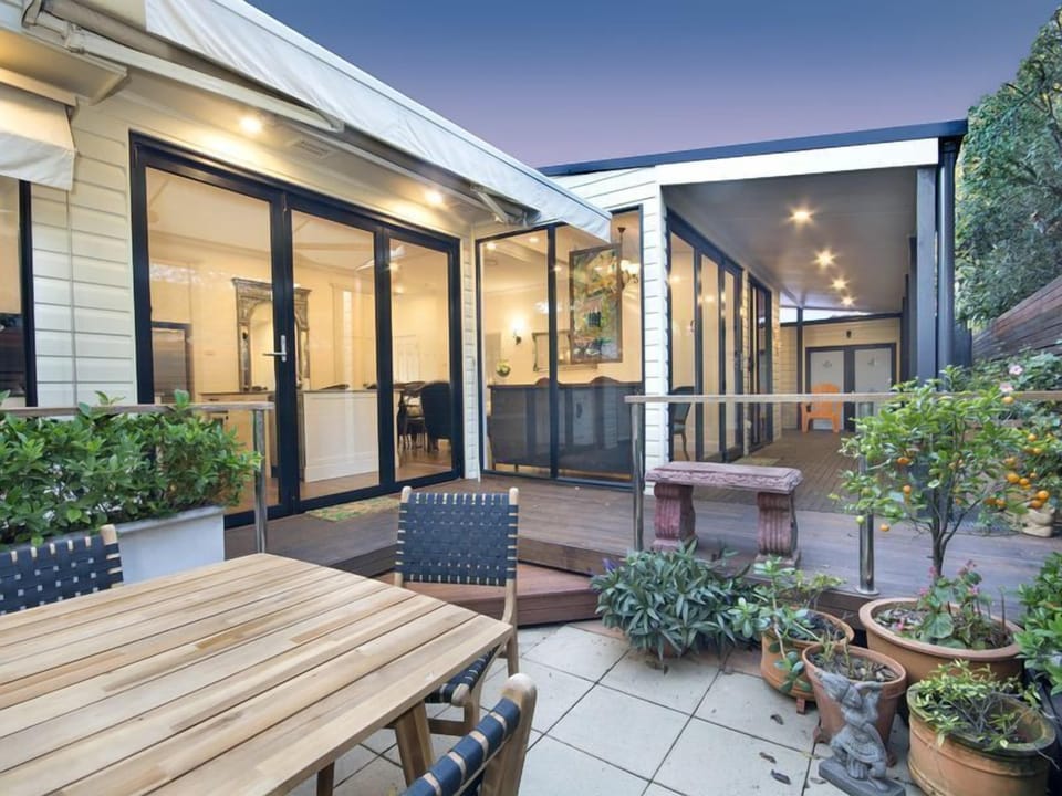 Perfect Deck for entertaining. Bifold doors open from the Kitchen & Dining area