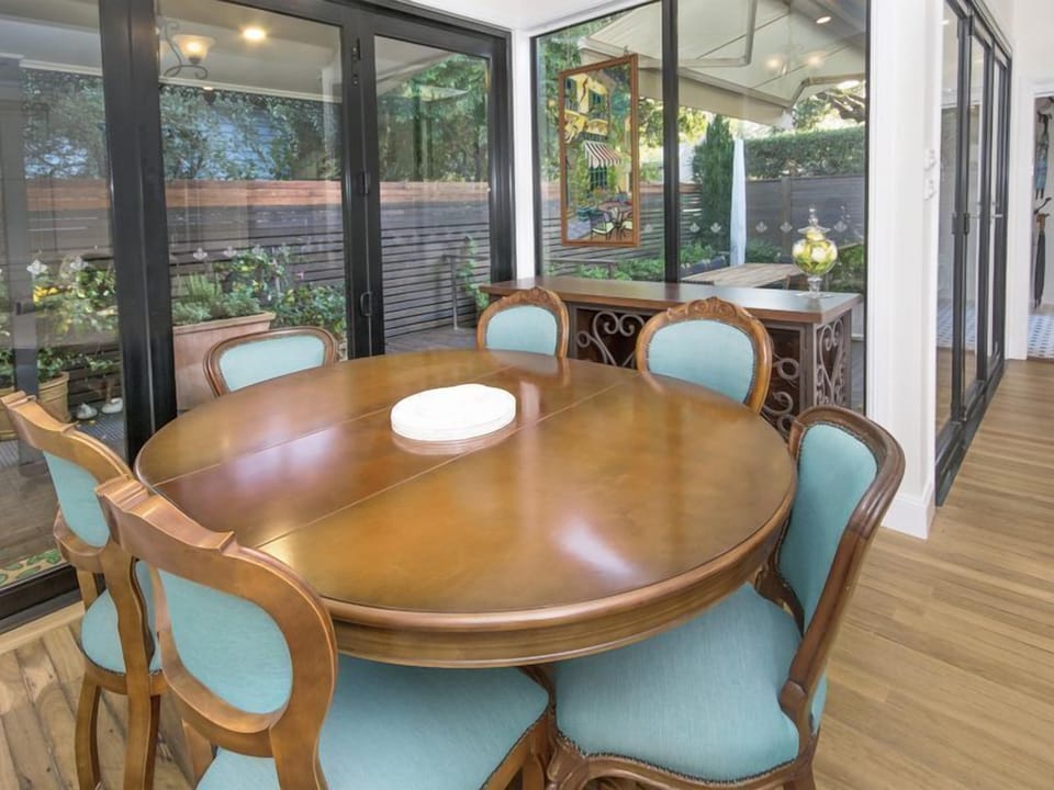 Dining Area opens onto the private Deck
