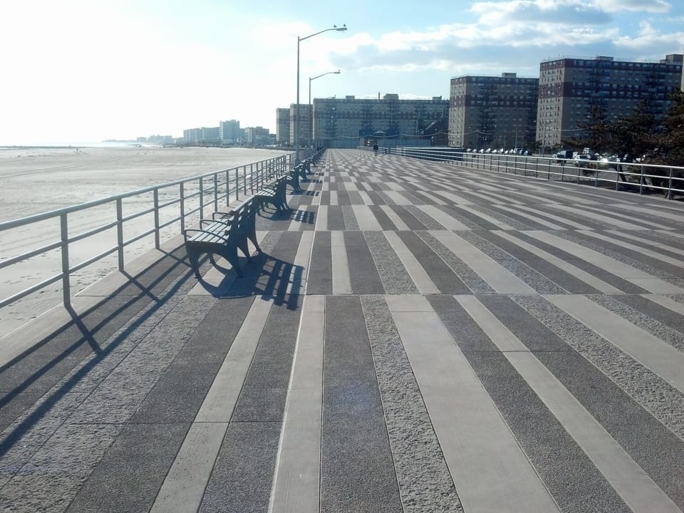 Boardwalk on corner