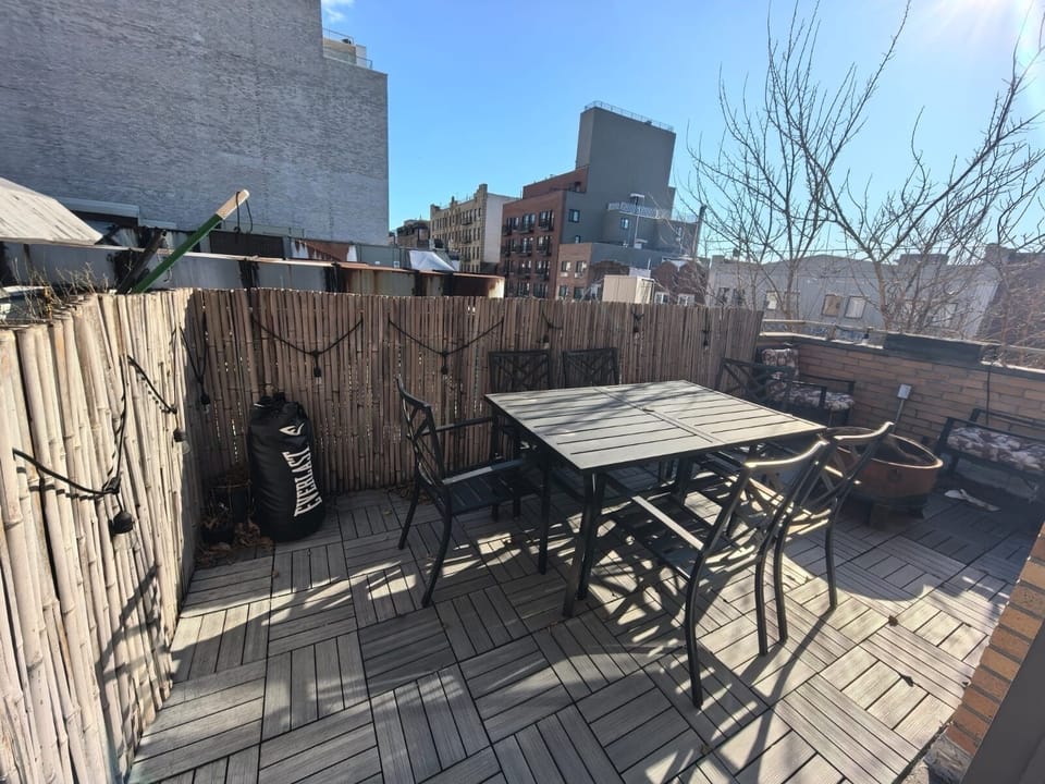 Private outdoor patio