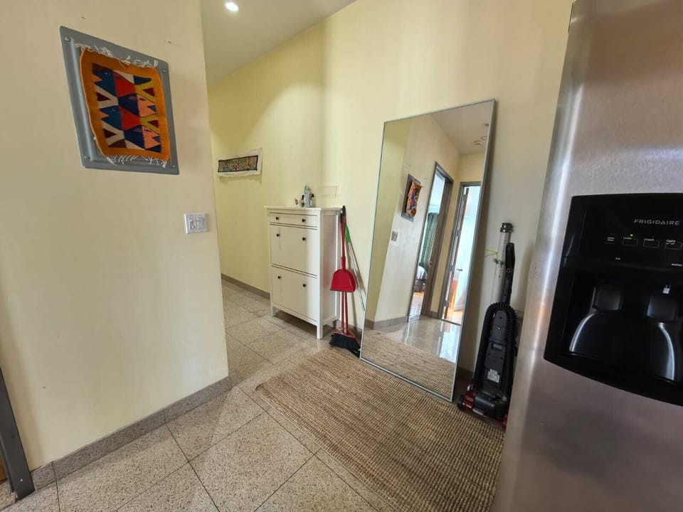 Hallway, entrance to the living area