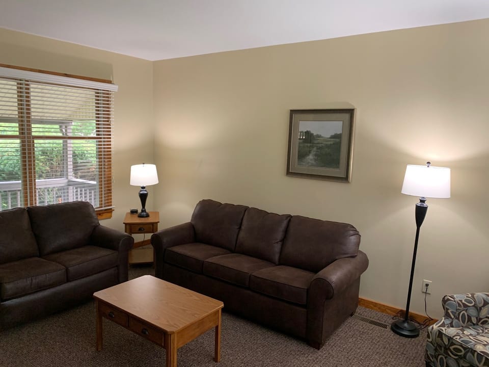 TV, fireplace, DVD player, foosball