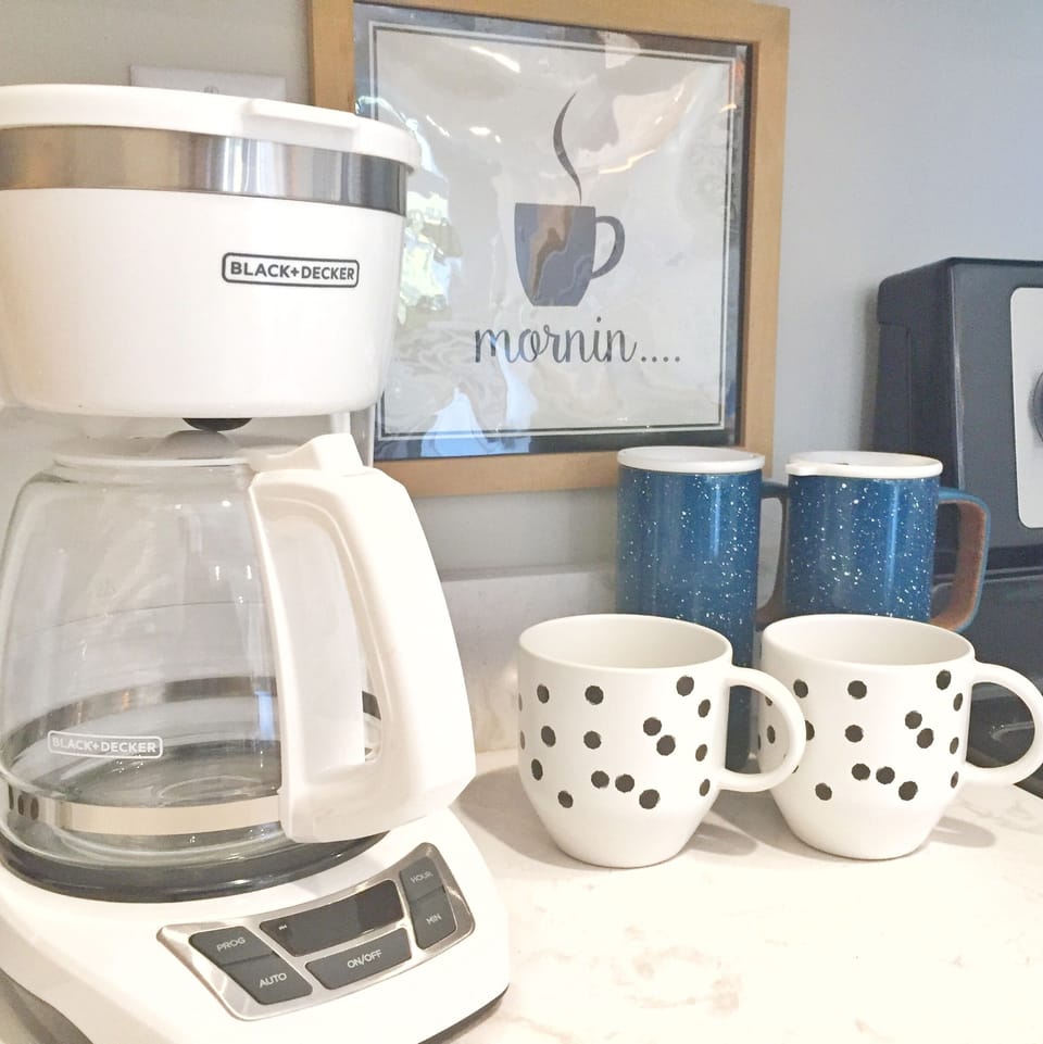 All kitchen essentials included... especially when it comes to coffee!