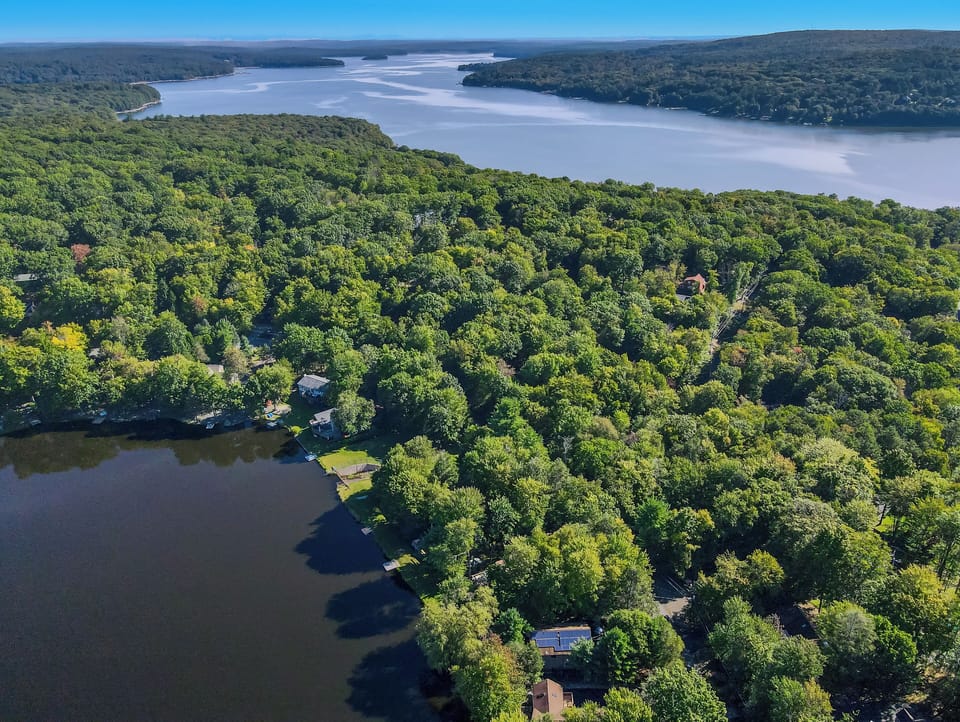 Deer Lake with Wallenpaupack in the background