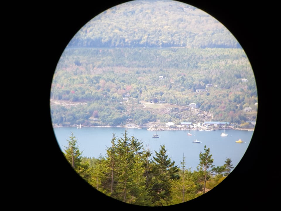 Hall Quarry Rentals from Sargents Moutain, in Acadia National Park