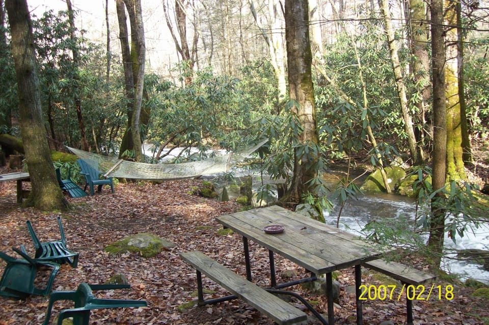 pic-nic creek  area- Nat`l. park across creek