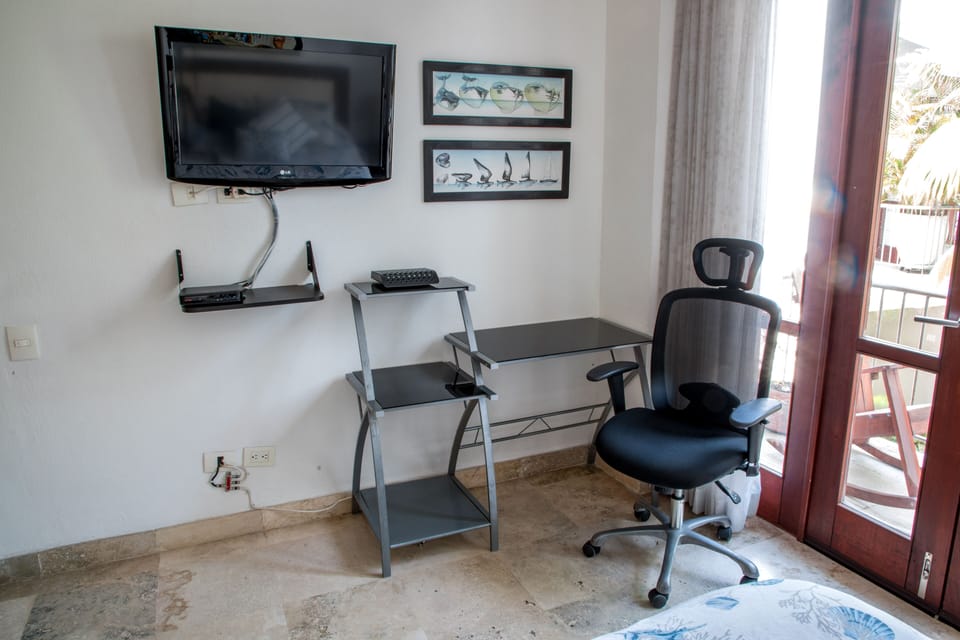Desk just in case you need to do some work.