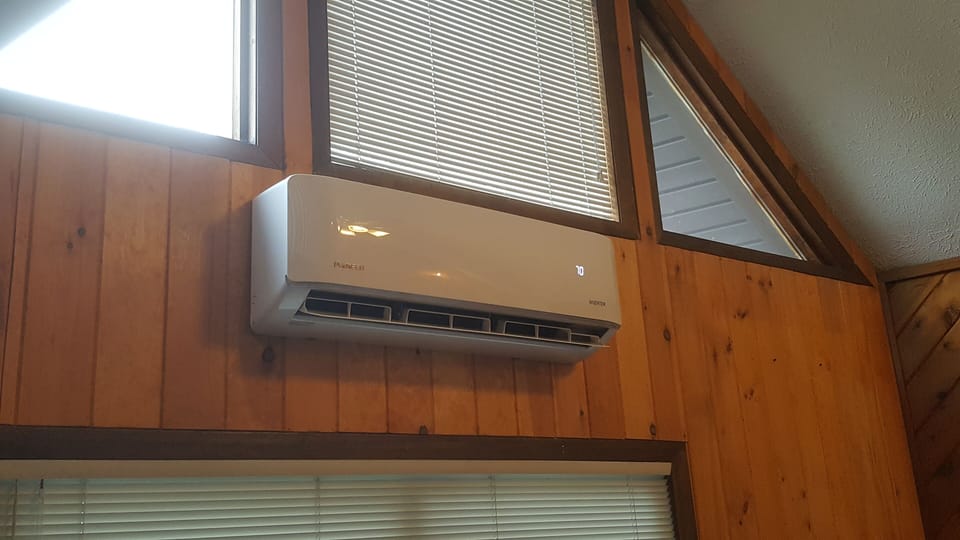 Split unit air conditioning is provided in the living room and in 3 bedrooms.