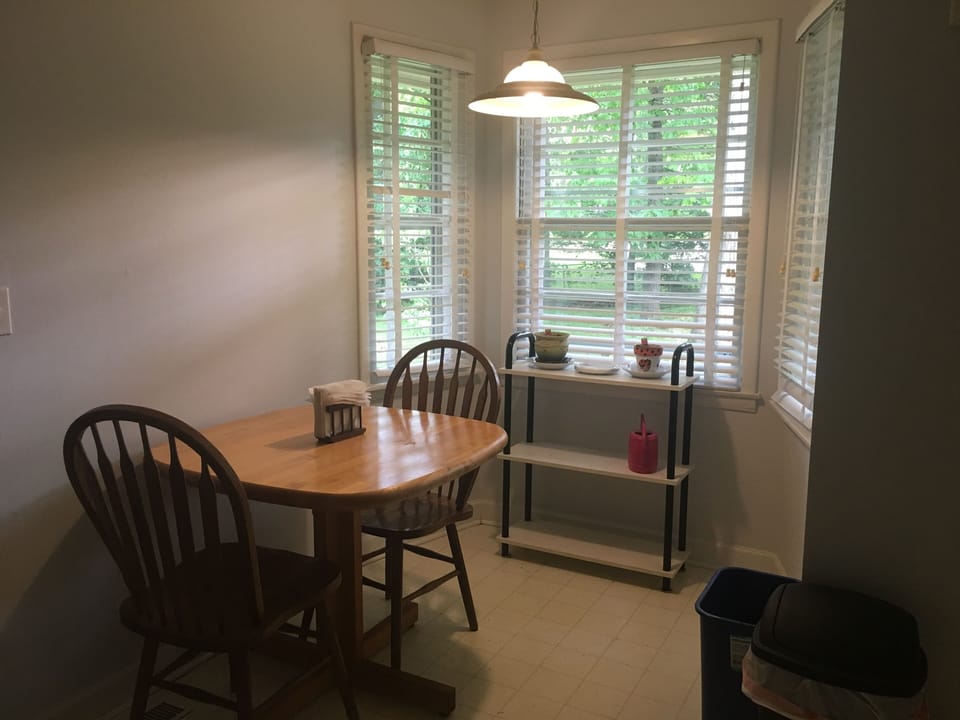Cozy eat-in kitchen with bay window