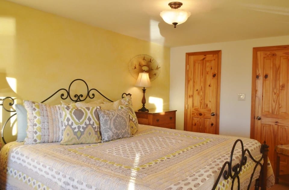 Comfort is King size on this tempurpedic bed in the master overlooking the water
