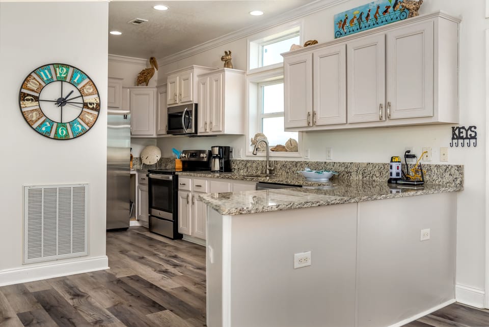 Fully Equipped Kitchen Dauphin Island Beach House