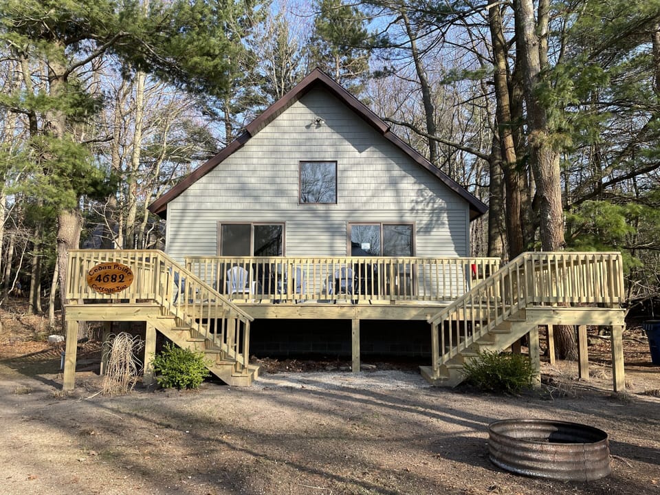 Situated on a double lot, with a new deck!