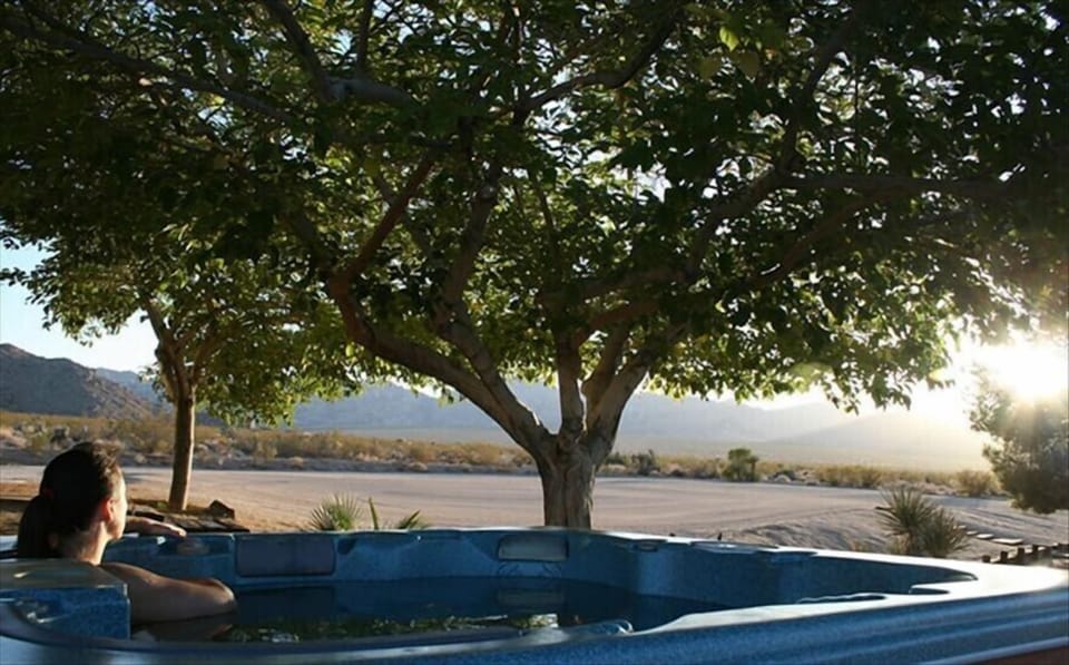 Jacuzzi at sunset