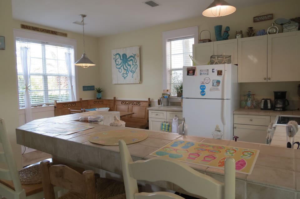 Dining area plus bar seating