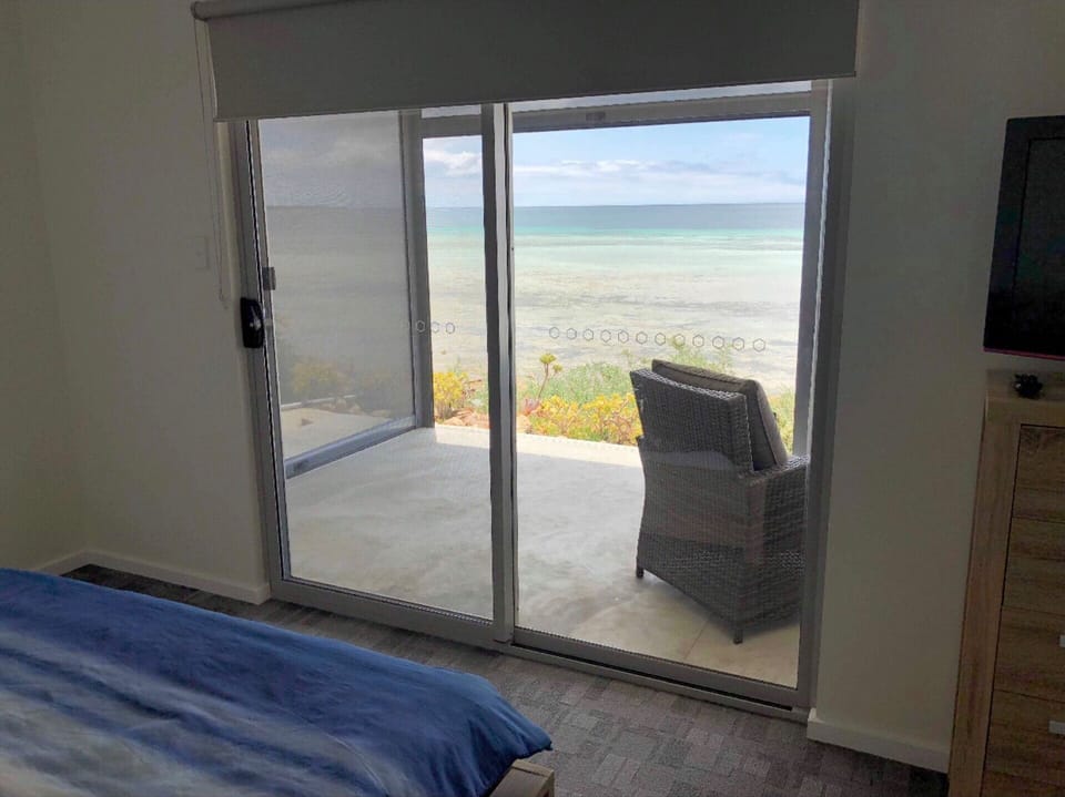 Sea views from main bedroom 