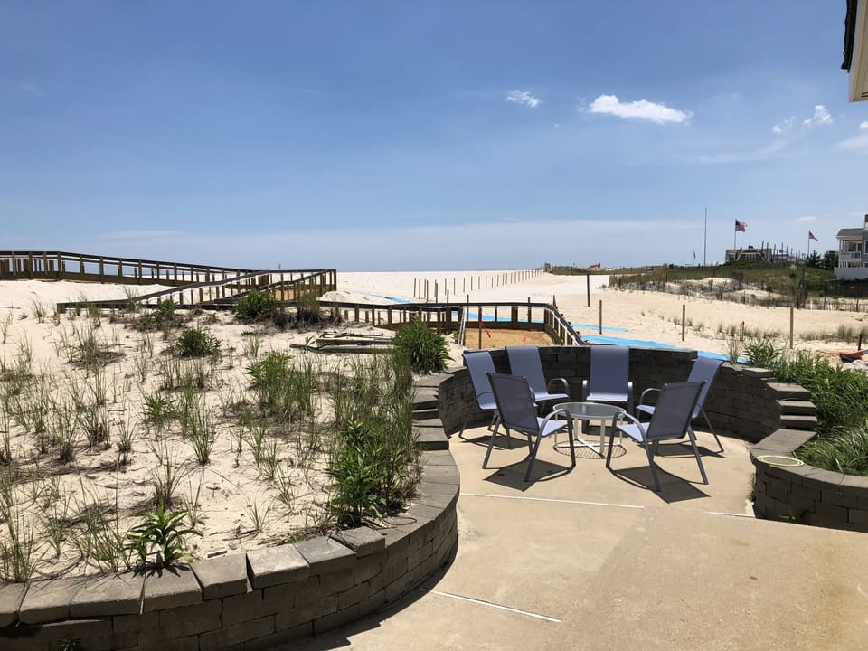 Beach side patio