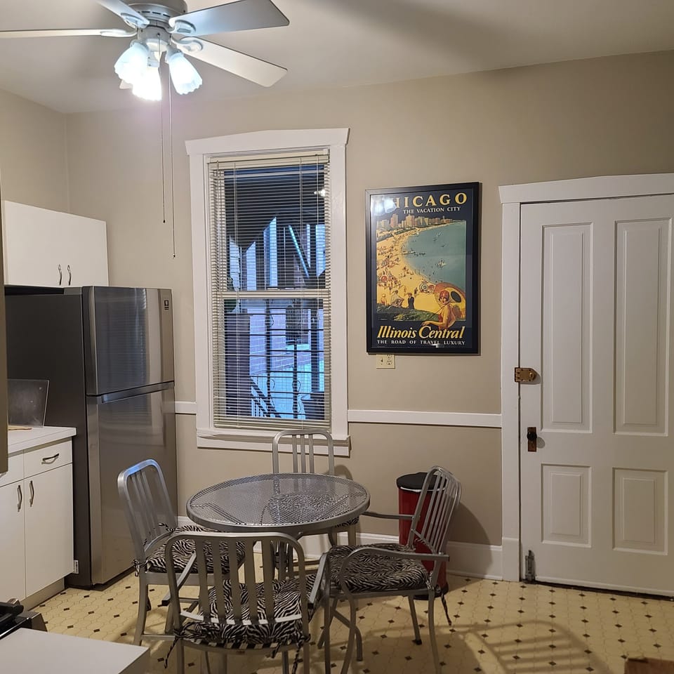 Eat in kitchen with view of the yard