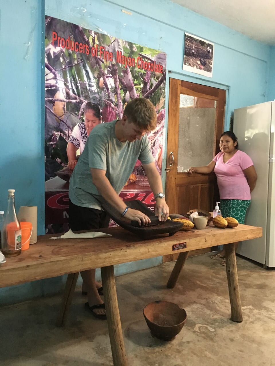 Traditional Mayan Chocolate making