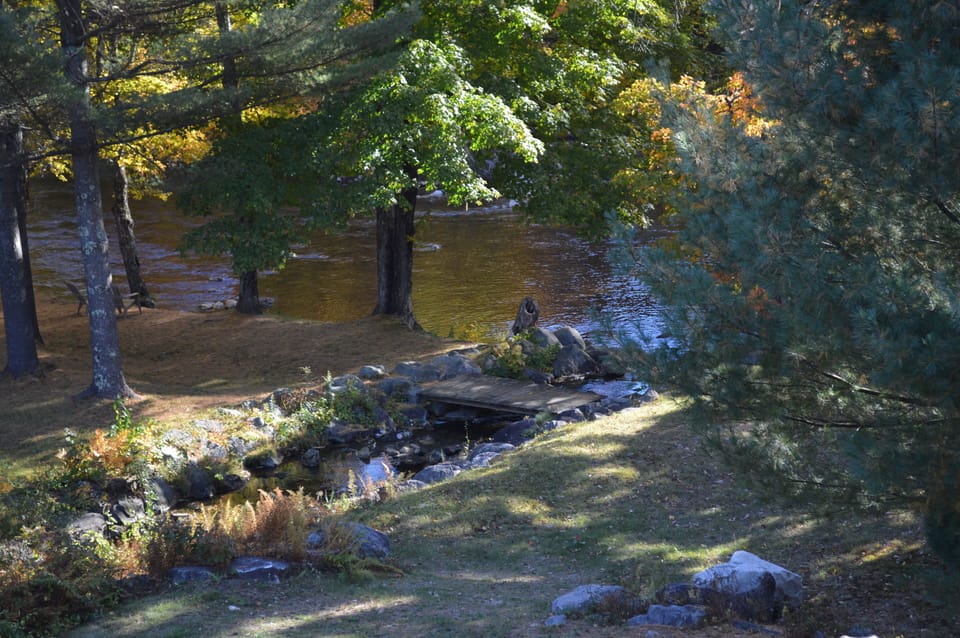 View of river from balcony