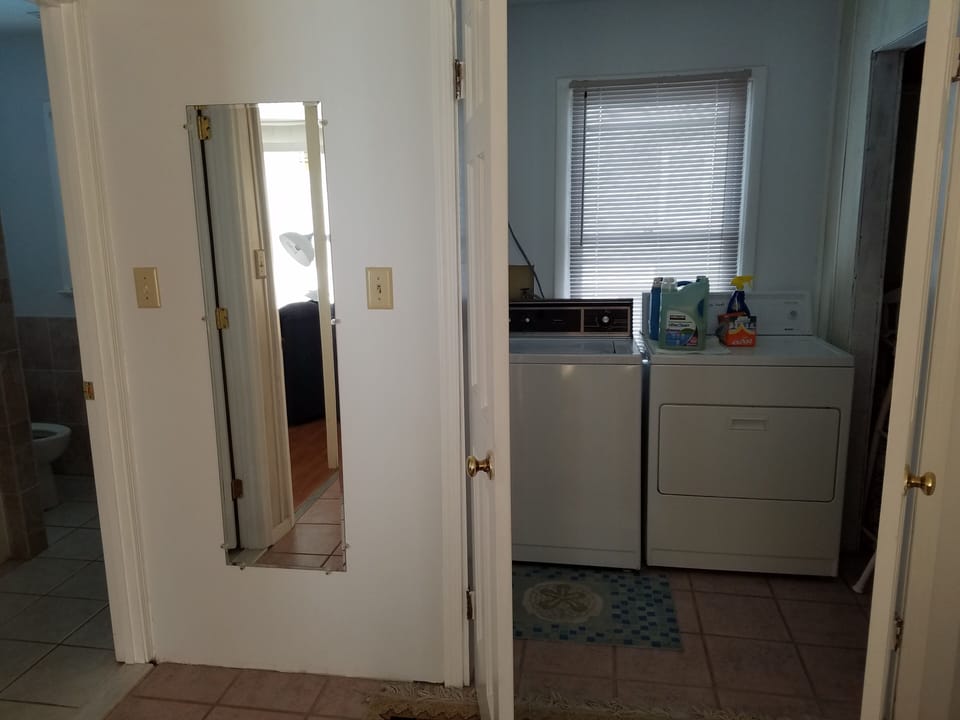 Washer and Dryer off Master Bedroom in walk-in Closet, Master Bath to left