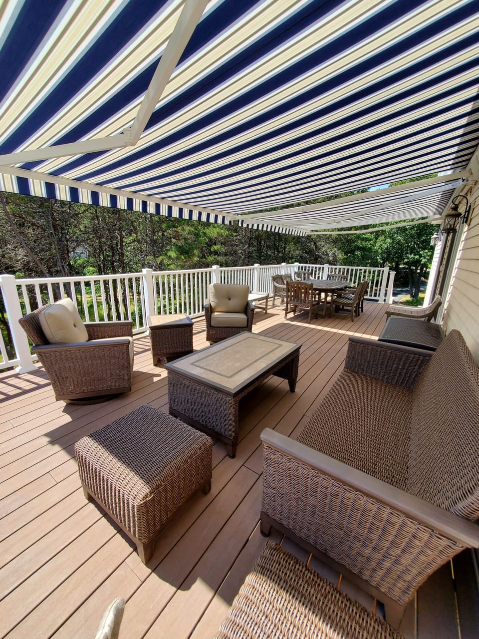 Spacious Top Deck - Retractable Awnings
