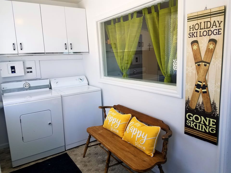Private laundry to wash the duds!
