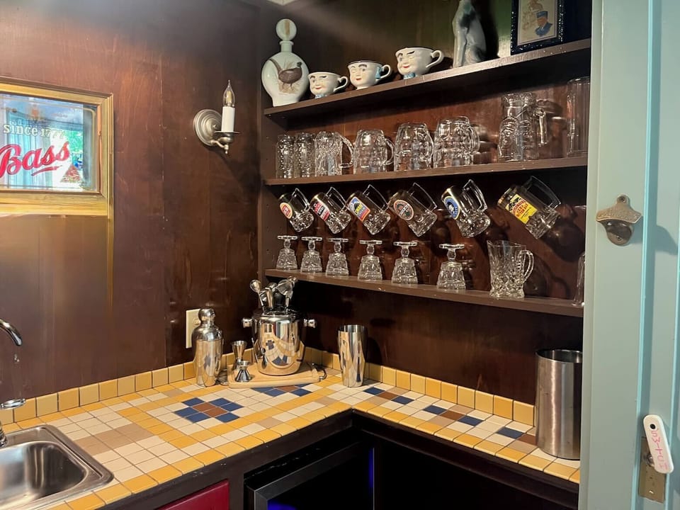 Bar glasses.