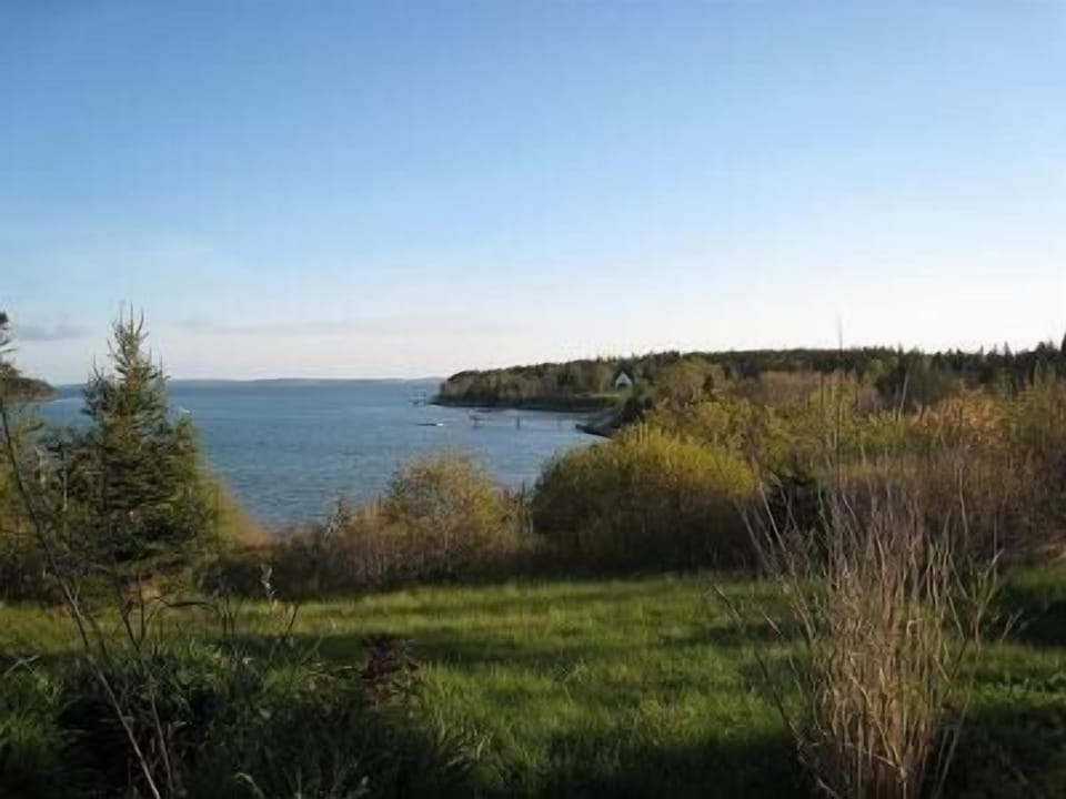 The cottage overlooks beautiful Goose Cove