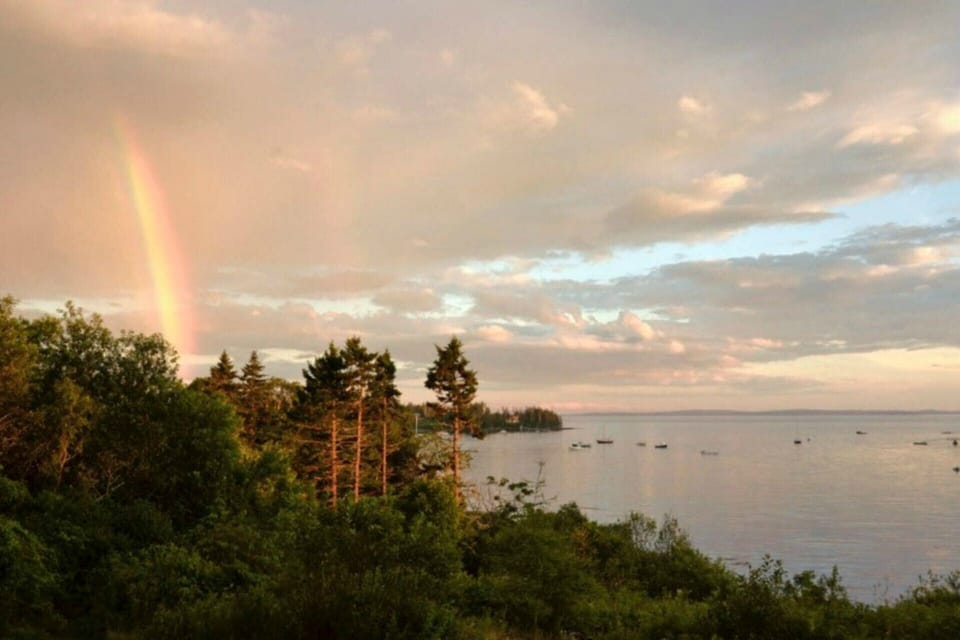 Double rainbow over Goose Cove 