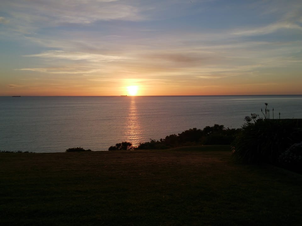 sun rise from decking