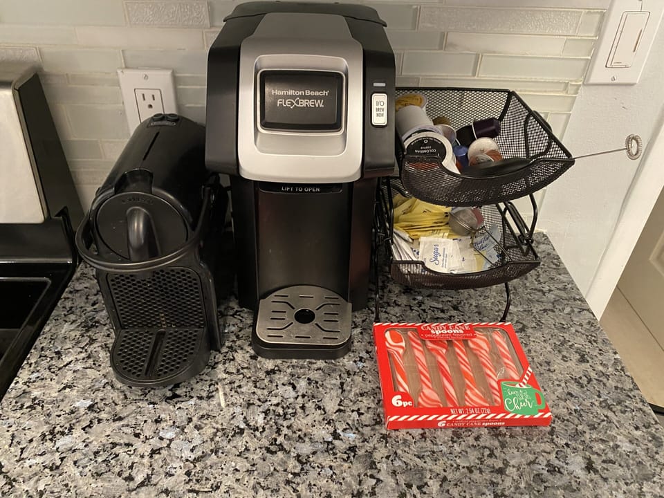 K cup and Nespresso machines and pods