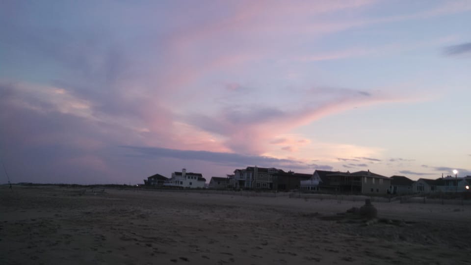 The beauty of the beach at sunset